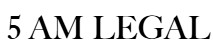 5am Legal 5am Legal - Law Society of WA